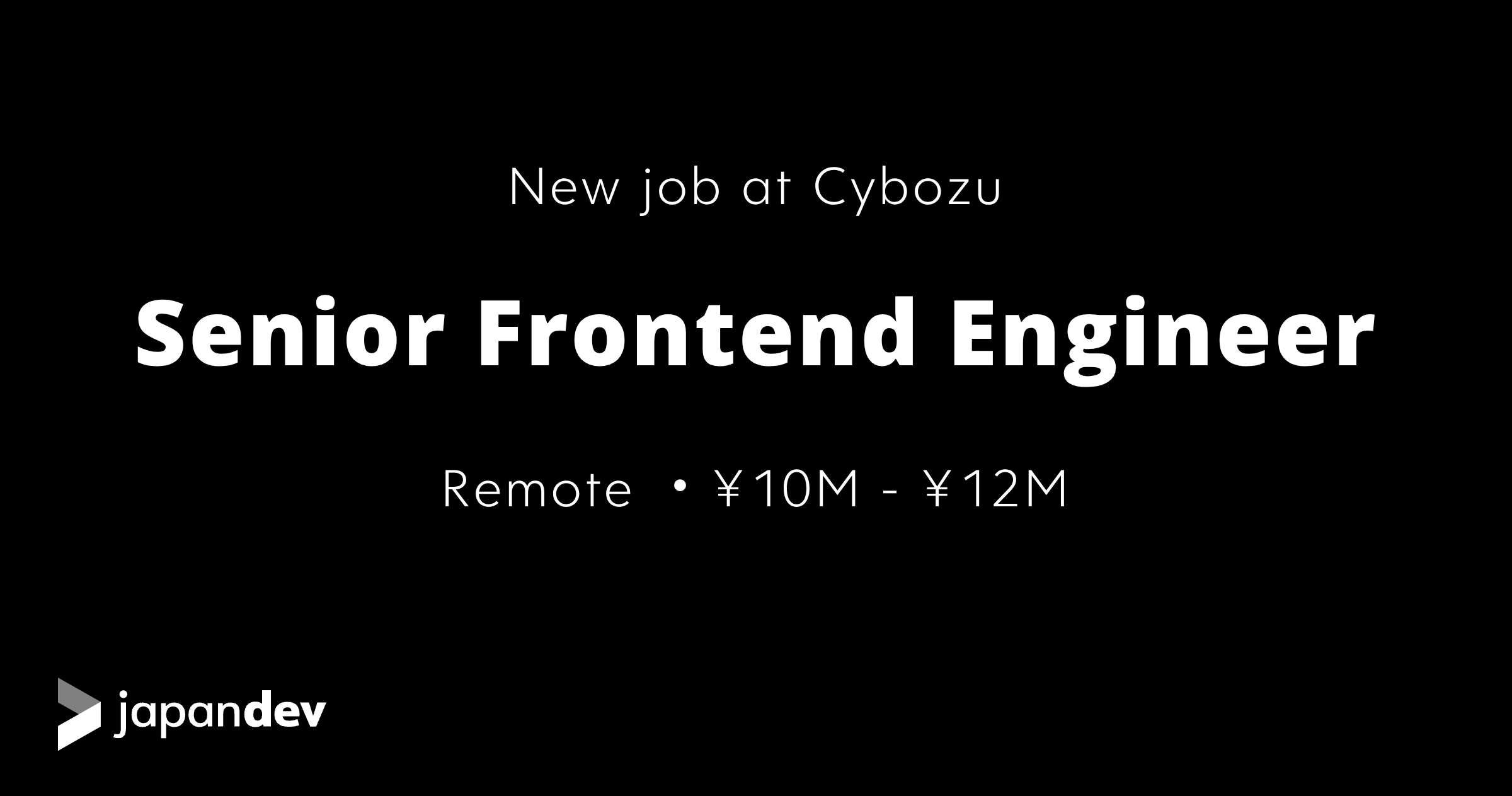 Senior Frontend Engineer at Cybozu in Japan | Japan Dev