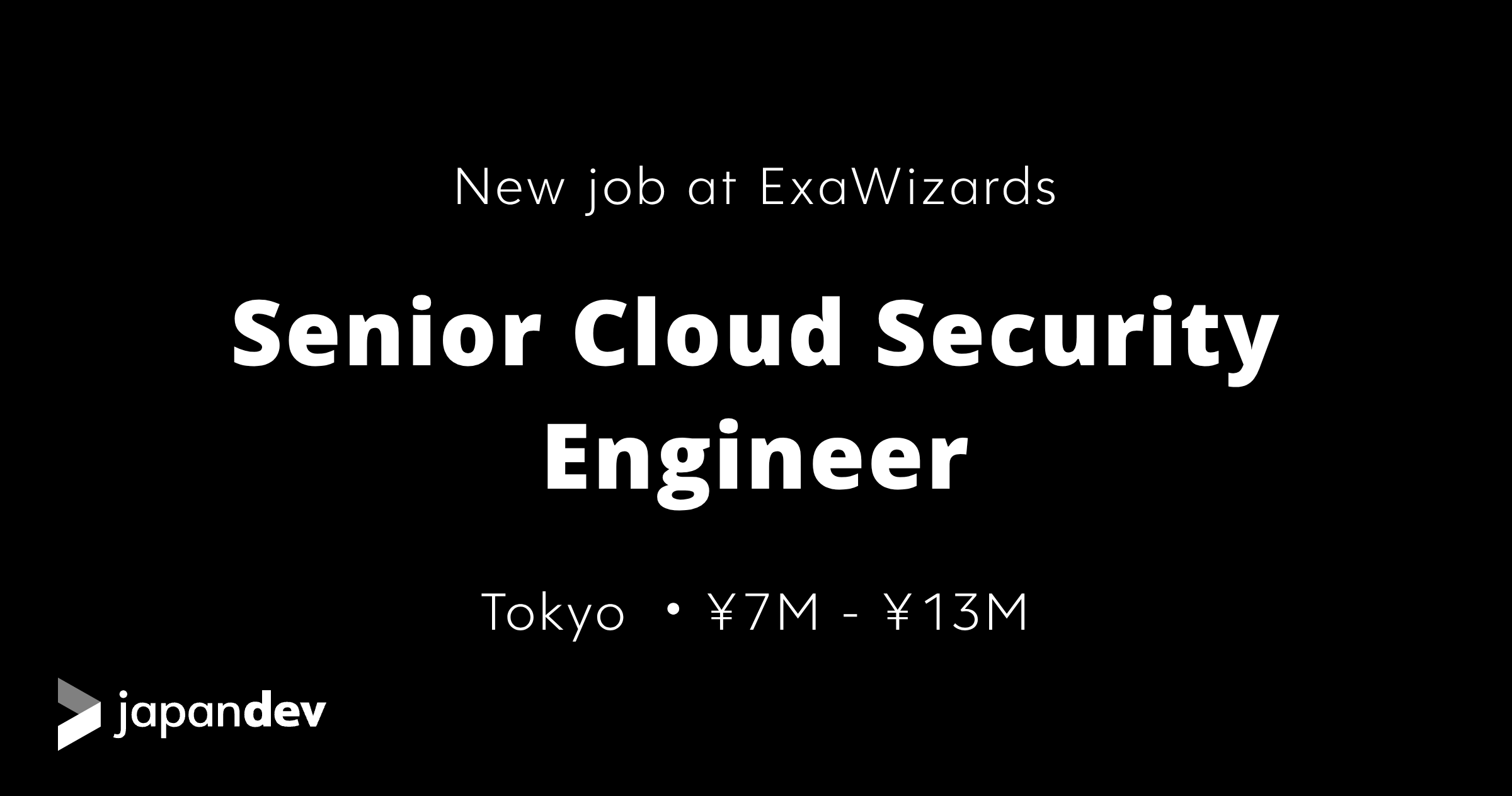 Senior Cloud Security Engineer at ExaWizards in Japan