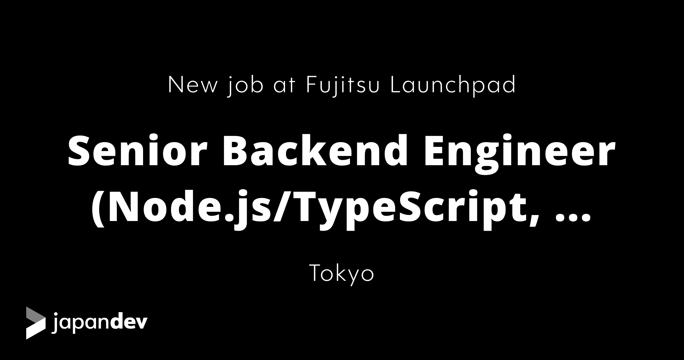 Senior Backend Engineer Node js TypeScript GoLang Python At Fujitsu Senior backend engineer node js typescript golang python at fujitsu