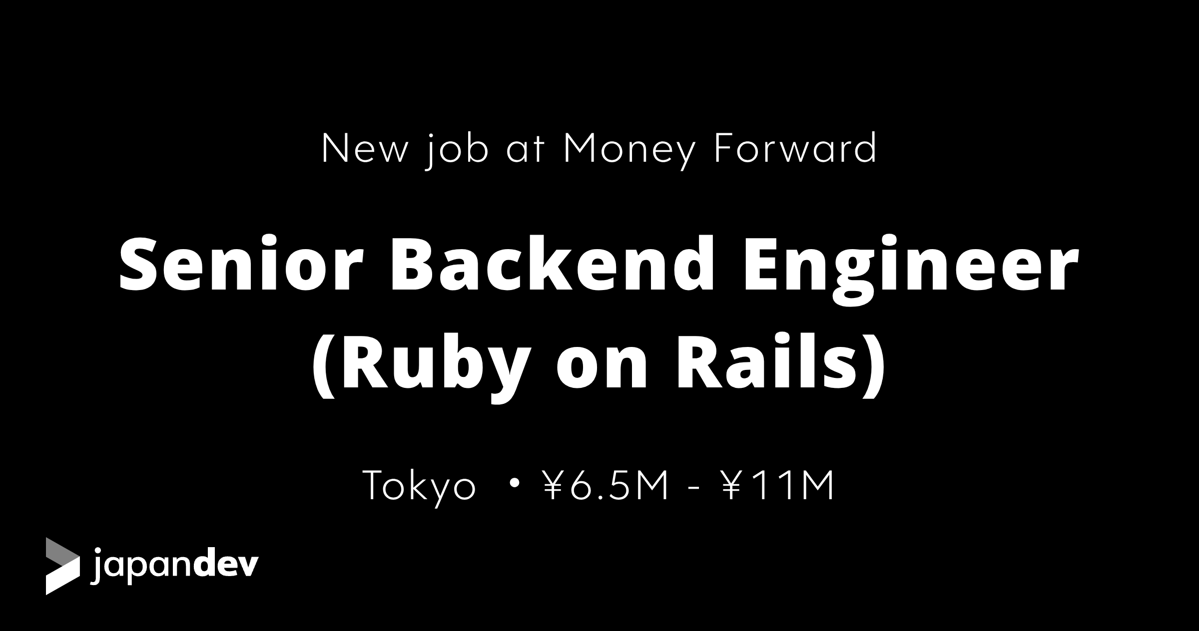 Senior Backend Engineer (Ruby on Rails) at Money Forward in Japan ...