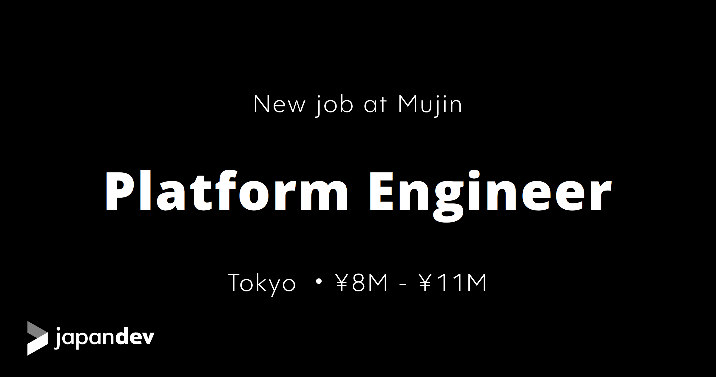 Platform Engineer at Mujin in Japan | Japan Dev