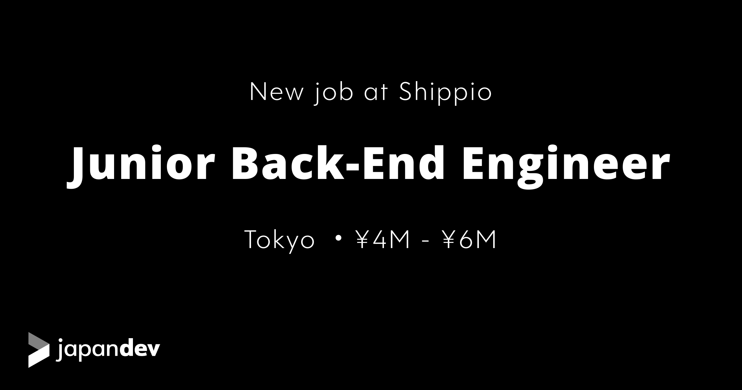 Junior Back-End Engineer at Shippio in Japan | Japan Dev